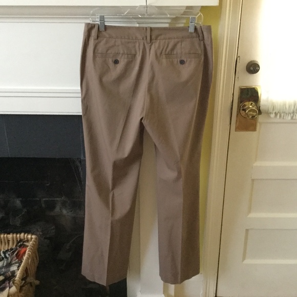 NWT LOFT Khaki Tan Dress Pants Trousers Stretch Cotton Blend - Sz 6 - Picture 2 of 11